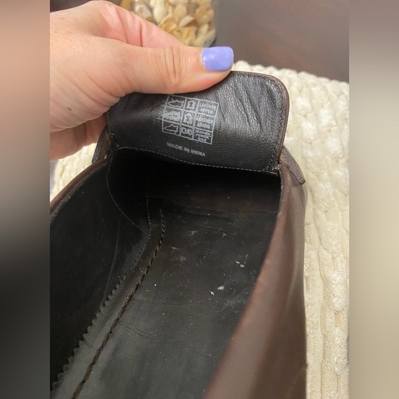 Hugo Boss Penny Loafers Men's 8 Dark Brown Leather Dress, runs large - Picture 10 of 16